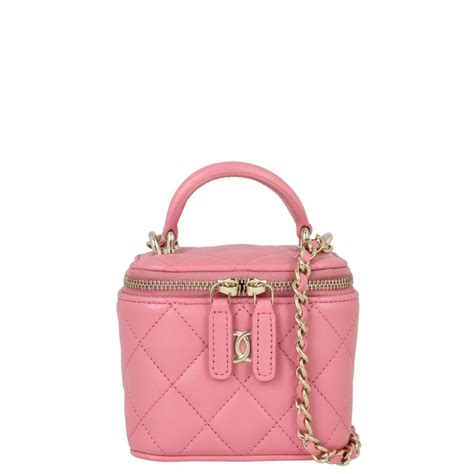 chanel top handle vanity case chain bag mini